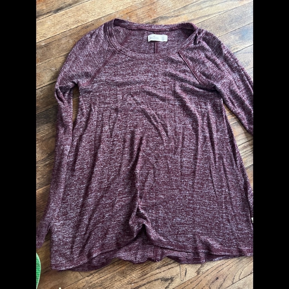 Hollister long sleeve maroon